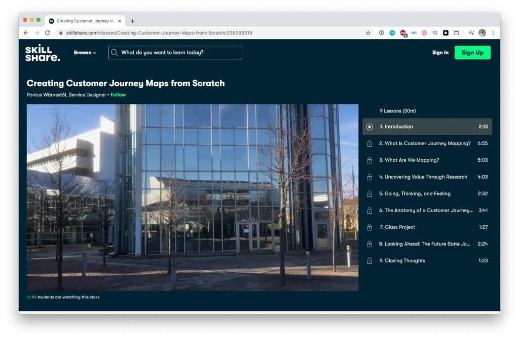 Learn more about the Creating Customer Journey Maps from Scratch course on Skillshare